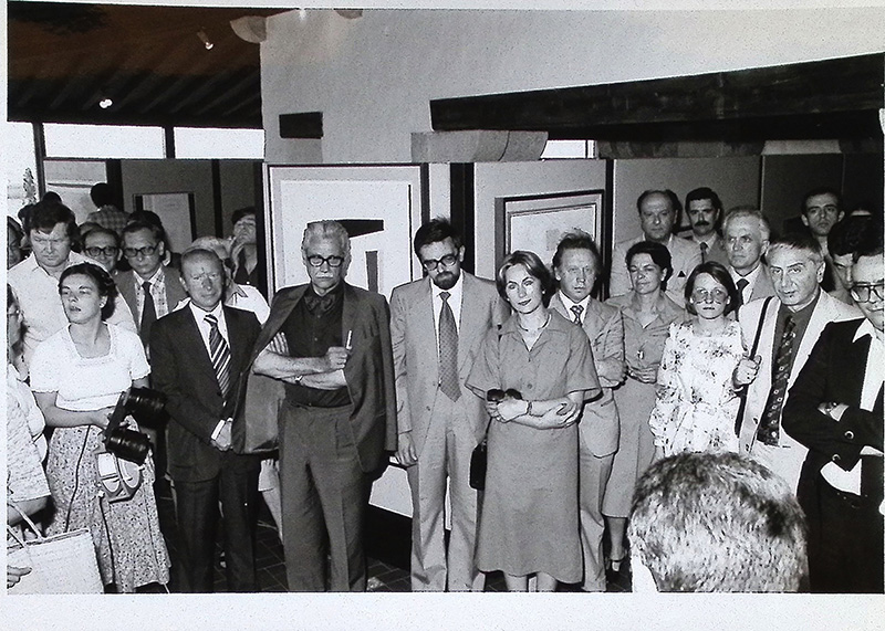 Inaugurazione della rassegna antologica delle opere pittoriche di Luigi Spacal al Bastione fiorito del Castello di San Giusto a Trieste